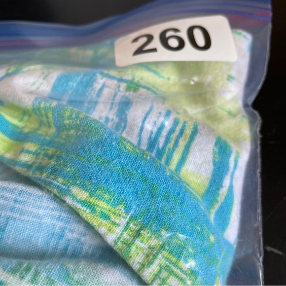 Chritopher & Banks Shirt Women's XL Button Up Linen‎ Green Blue 3/4 sleeve Boho - Picture 14 of 14